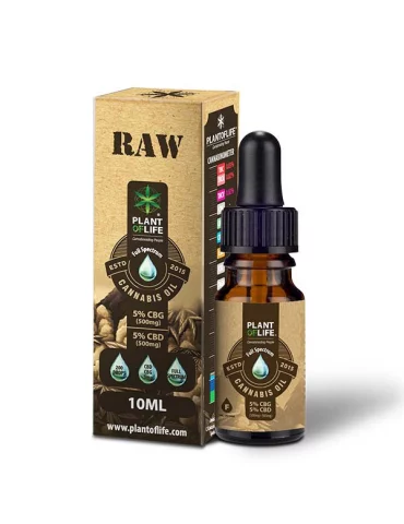 10% Raw olej CBD + CBG/CBGa